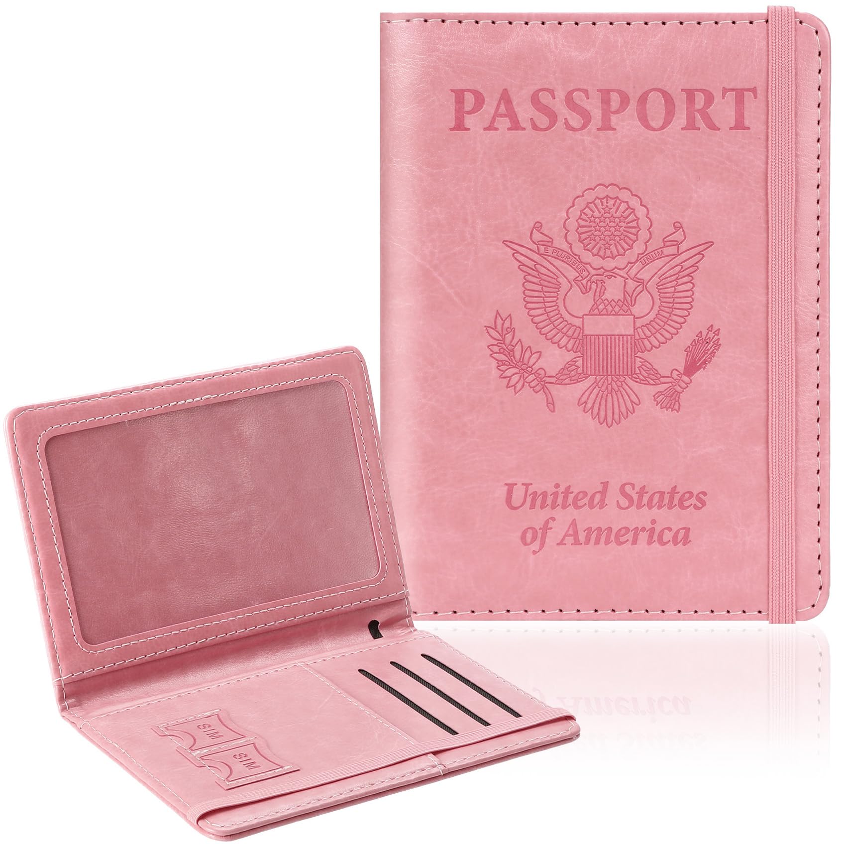 Passport Wallet Rfid - 旅行用パスポートホルダー、RFIDパスポートカバーケース、パスポートウォレット、女性用旅行必需品アクセサリー、ドキュメントオーガナイザー