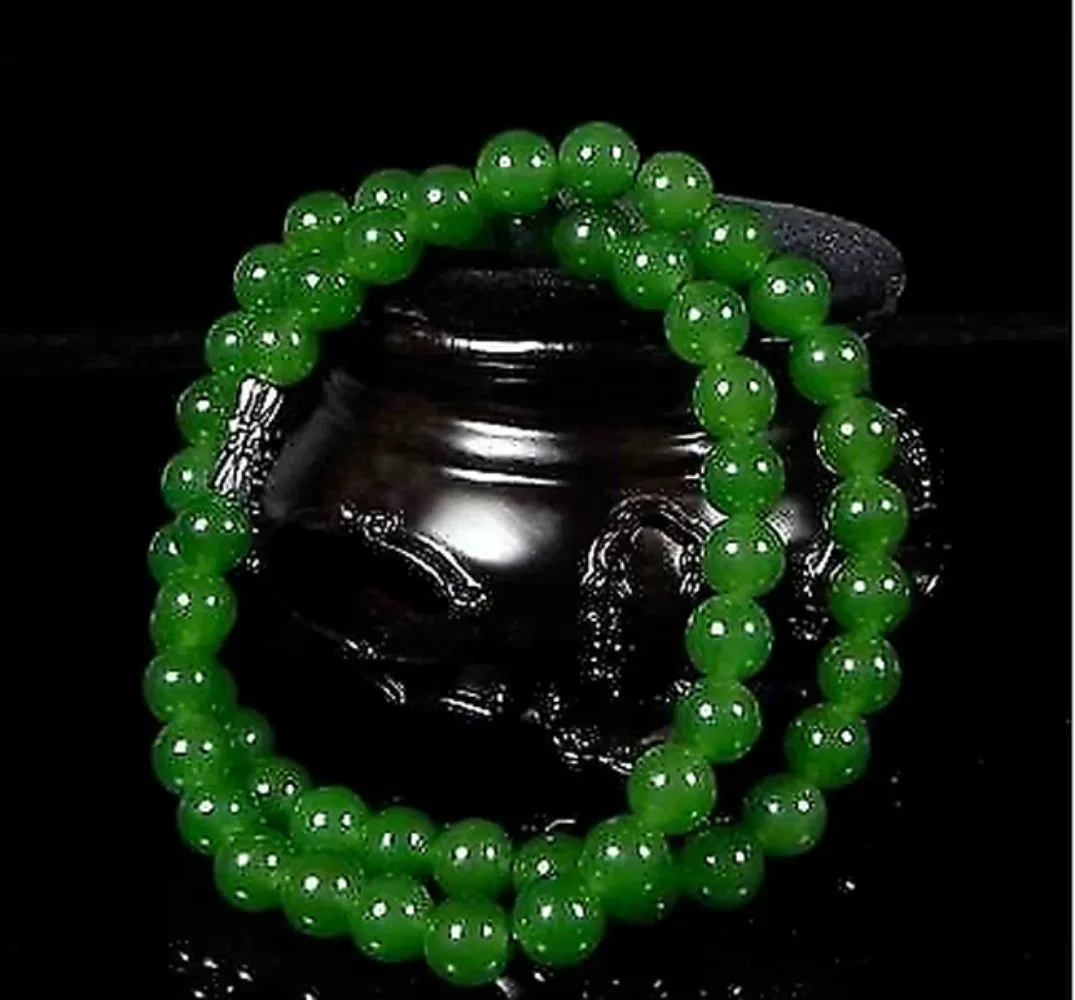 Men'S Accessories And Jewelry - 男性と女性のための本物のナチュラルグリーンパールネックレス,中国の翡翠ジュエリー,チャームアクセサリー,ラッキーチャーム,彼女の男性へのギフト