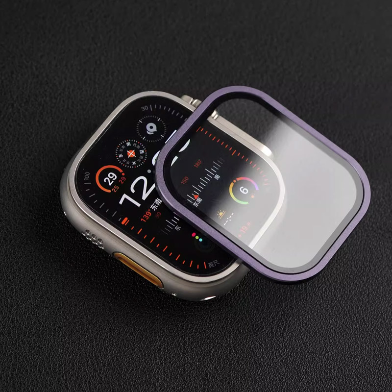 Men'S Accessories Display - Apple Watch Ultra 用強化ガラス 49mm チタンメタルフレーム