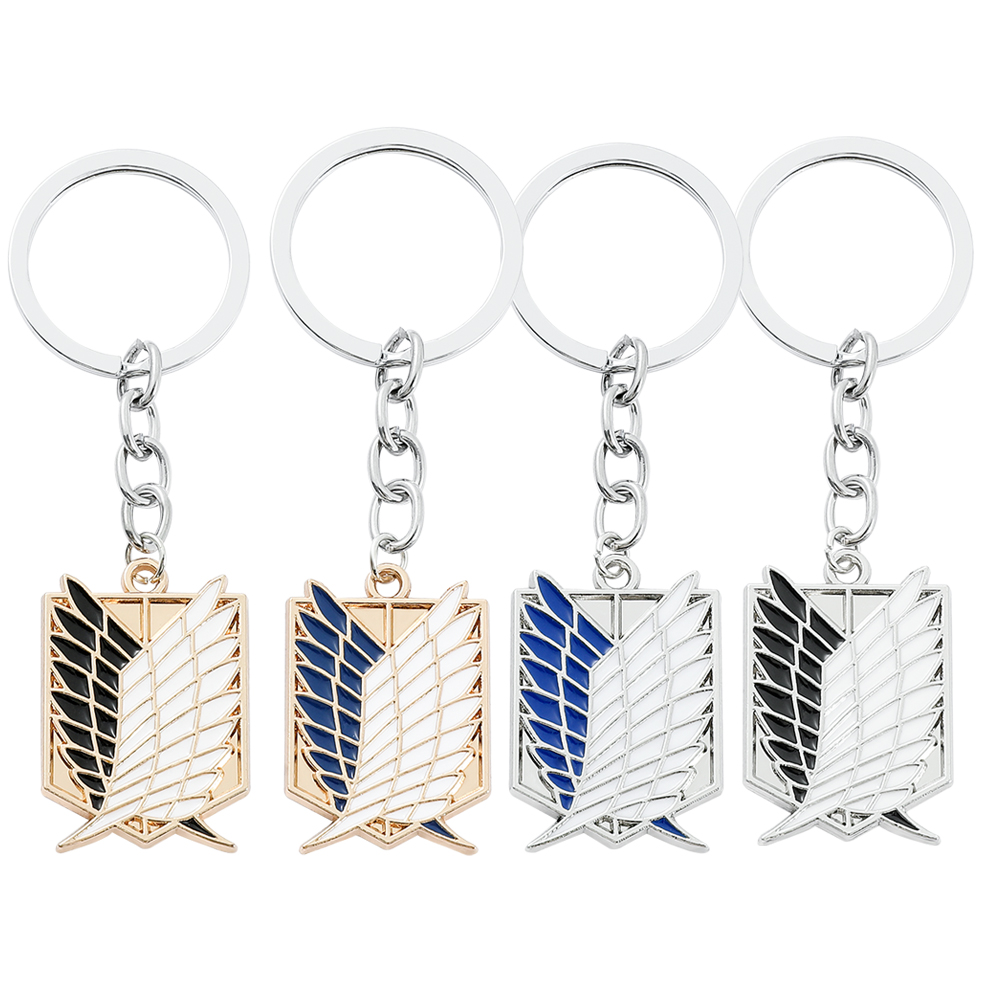 Men'S Accessories And Jewelry - アニメ「進撃の巨人」エナメルバッジペンダント装飾メタルキーホルダー、女性男性用ジュエリーアクセサリーギフト