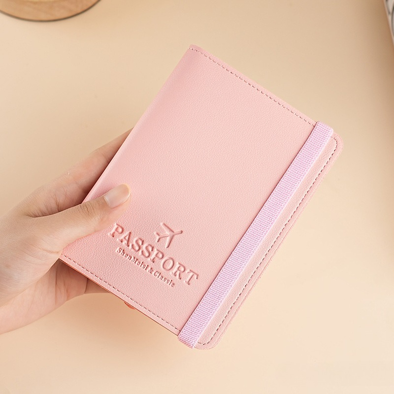 Passport Wallet Rfid - PUレザーパスポートカバー、多機能トラベルドキュメントホルダー、RFIDブロッキングカードウォレットケース、スリムパスポートプロテクタースリーブ