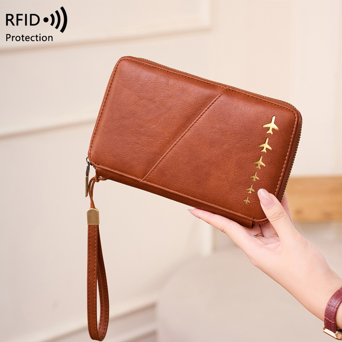 トレンドの飛行機デザインRFIDブロッキングパスポートウォレ - Passport Wallet Rfid のレビューと価格