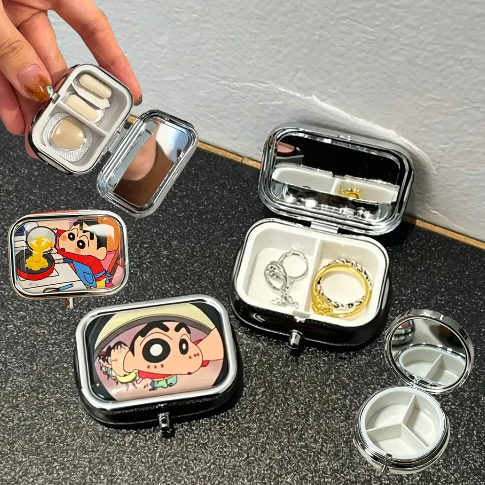 クレヨンしんちゃん ポータブル収納ケース（鏡付き）、かわいい - Men'S Accessories Drawer Organizer のレビューと価格