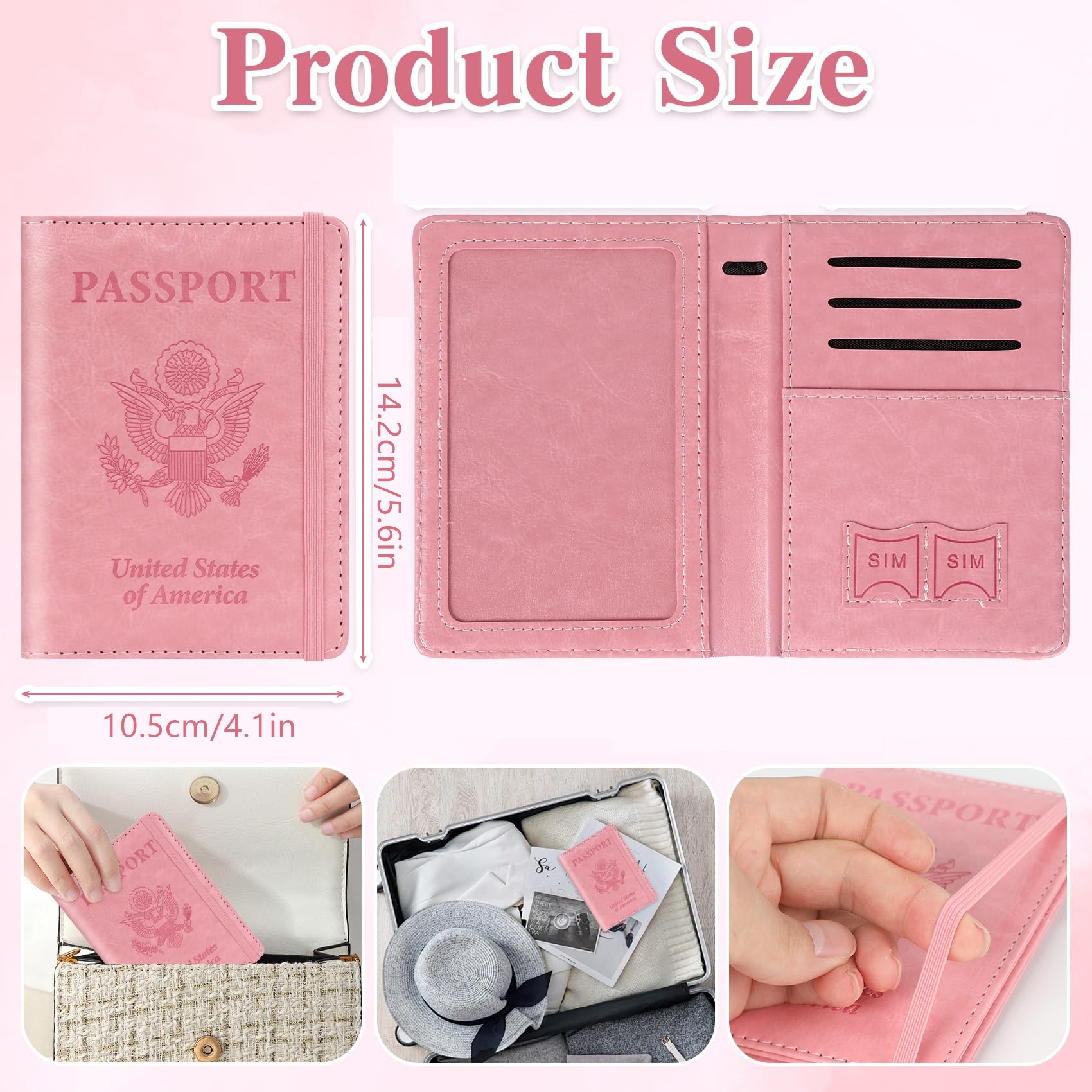 旅行用パスポートホルダー、RFIDパスポートカバーケース、パ - Passport Wallet Rfid のレビューと価格
