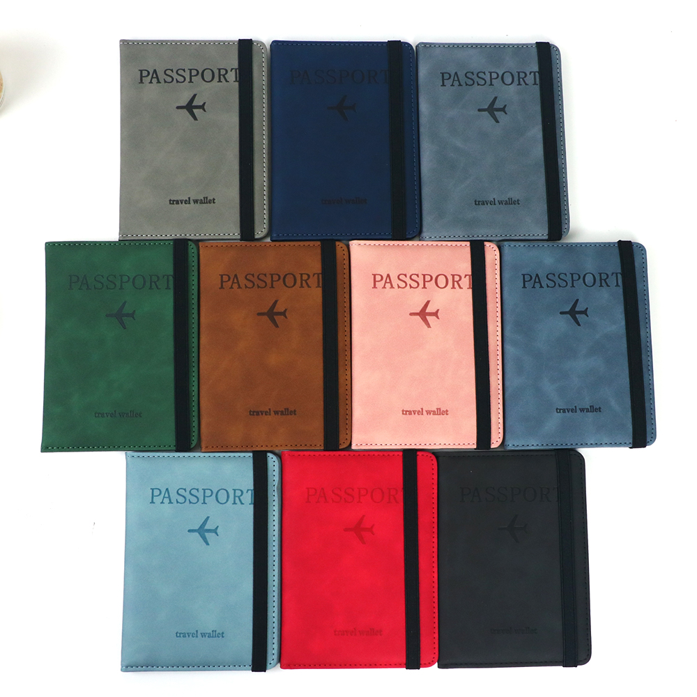 カスタムネーム入りPUレザーカードケースパスポートホルダーR - Passport Wallet Rfid のレビューと価格
