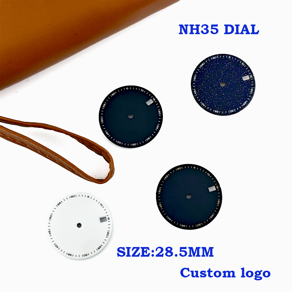 28.5mm カスタムロゴ NH35 ブルースターリースカイ - Men Accessories Logo のレビューと価格