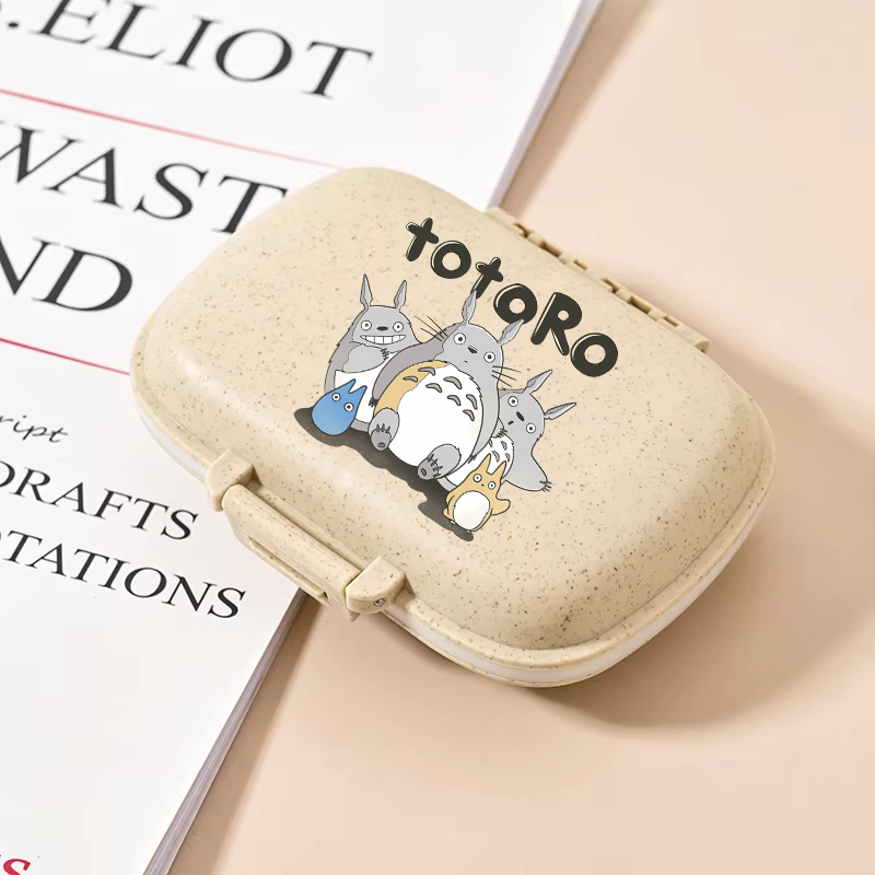 トトロ小型薬箱女性男性ピル収納ボックス漫画ミニ収納ボックスポ - Men'S Accessories Drawer Organizer のレビューと価格