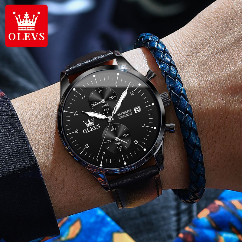 OLEVS 2880 カジュアルファッションメンズ腕時計 ク - Men Accessories H&M のレビューと価格