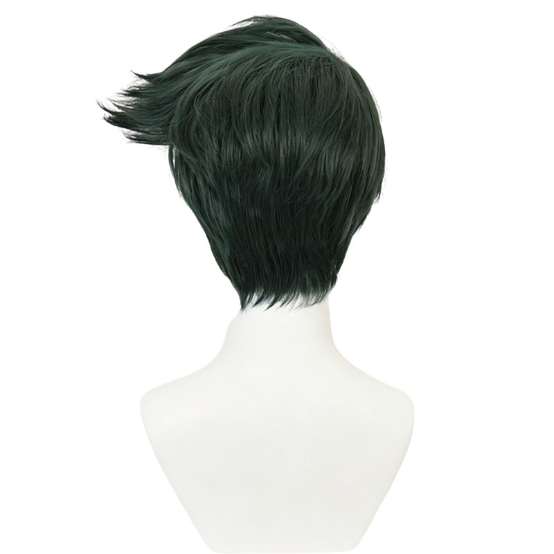 アニメ「ジョジョの奇妙な冒険」岸辺露伴コスプレウィッグ 緑色 - Men'S Vegan Accessories のレビューと価格