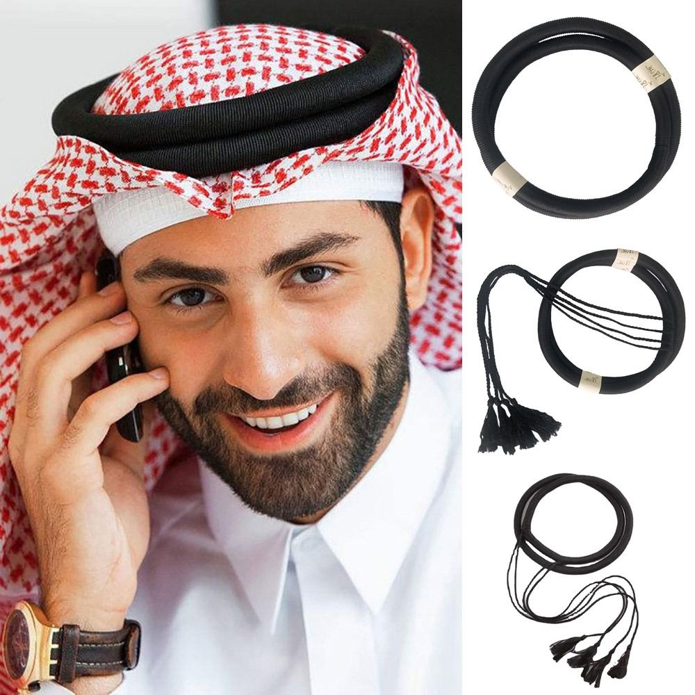 1 個イスラム服帽子ロープ男サウジアラビアドバイ砂漠アクセサ - Men Accessories In Dubai のレビューと価格