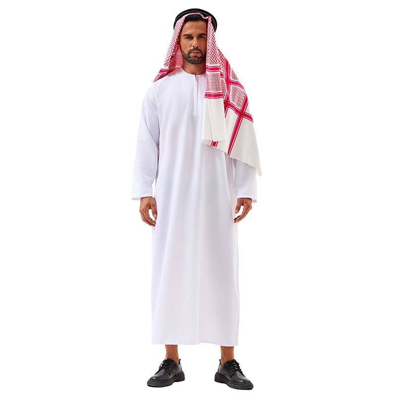 アラブ衣装 中東服 ドバイ タイクーン コスプレ 白ロングロ - Men Accessories In Dubai のレビューと価格