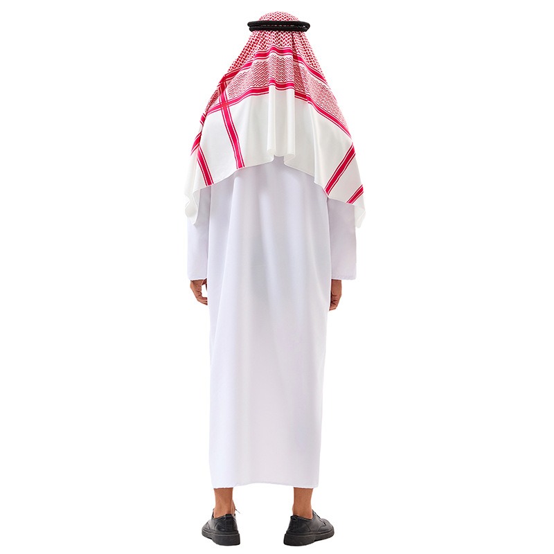 アラブ衣装 中東服 ドバイ タイクーン コスプレ 白ロングロ - Men Accessories In Dubai のレビューと価格