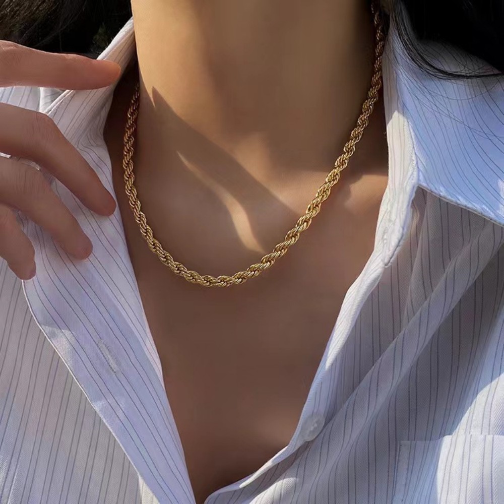 45-60 センチメートル美しい 18 K ゴールド 4 ミ - Men'S Accessories Office のレビューと価格