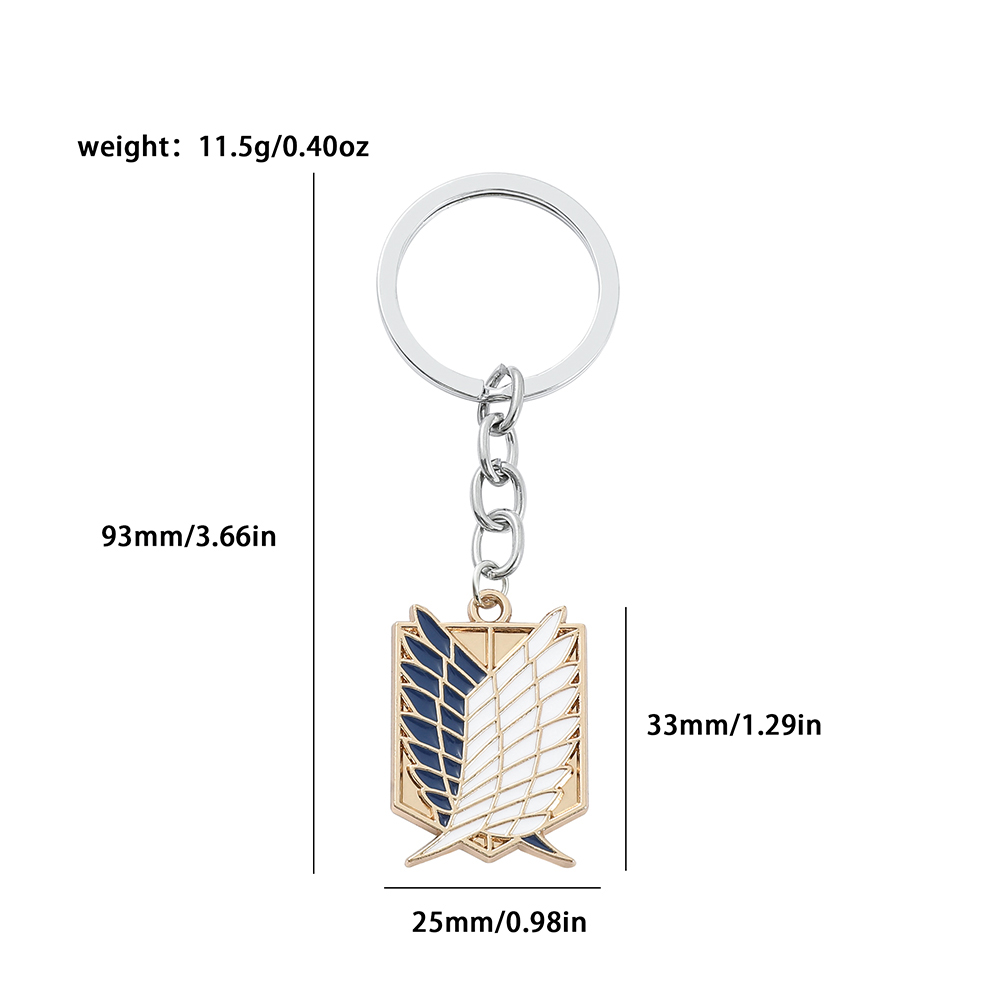 アニメ「進撃の巨人」エナメルバッジペンダント装飾メタルキーホ - Men'S Accessories And Jewelry のレビューと価格