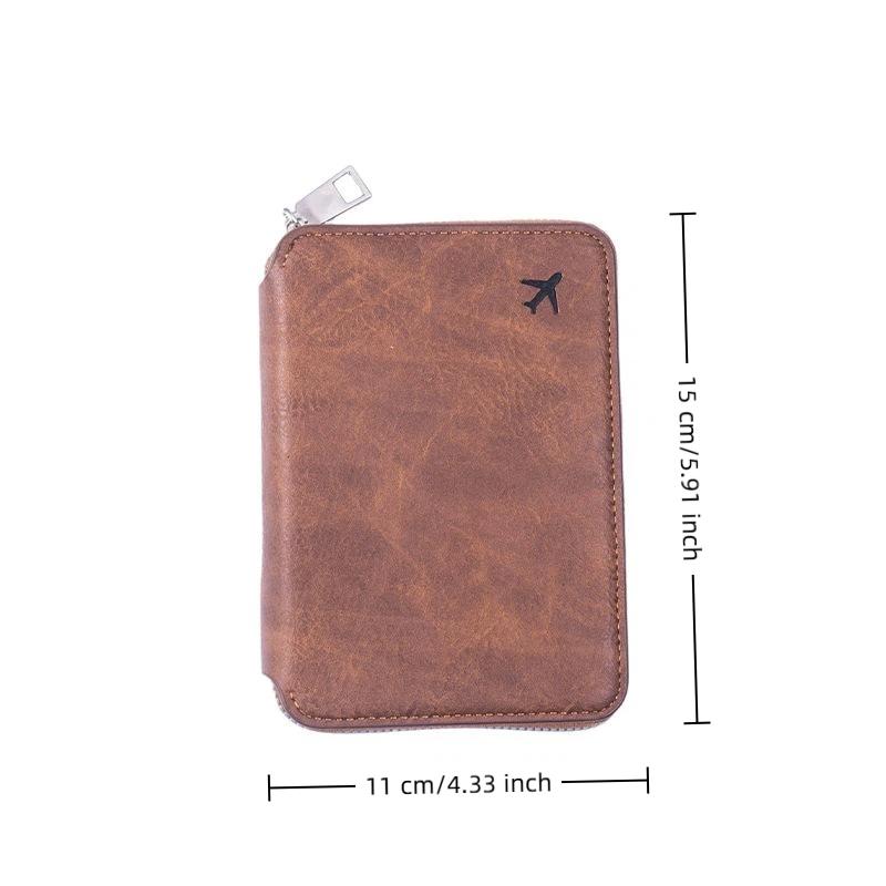 ジッパー付きパスポートケース 大容量 ポータブル IDチケッ - Passport Wallet Rfid のレビューと価格