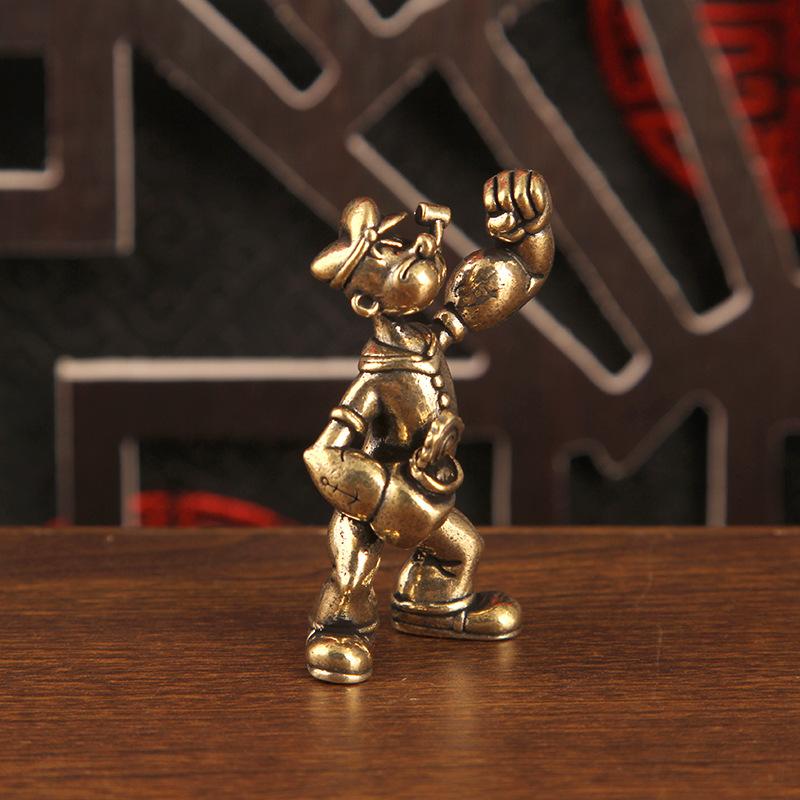 △   1/2 個ポパイセーラーマンフィギュア真鍮家の装飾オ - Men'S Accessories Office のレビューと価格
