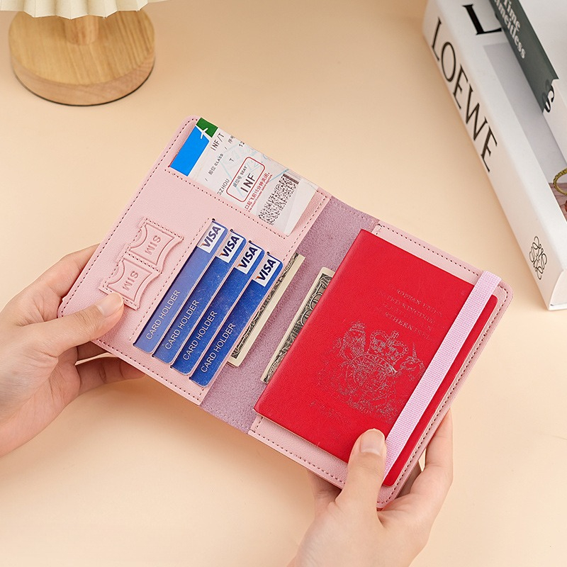 PUレザーパスポートカバー、多機能トラベルドキュメントホルダ - Passport Wallet Rfid のレビューと価格