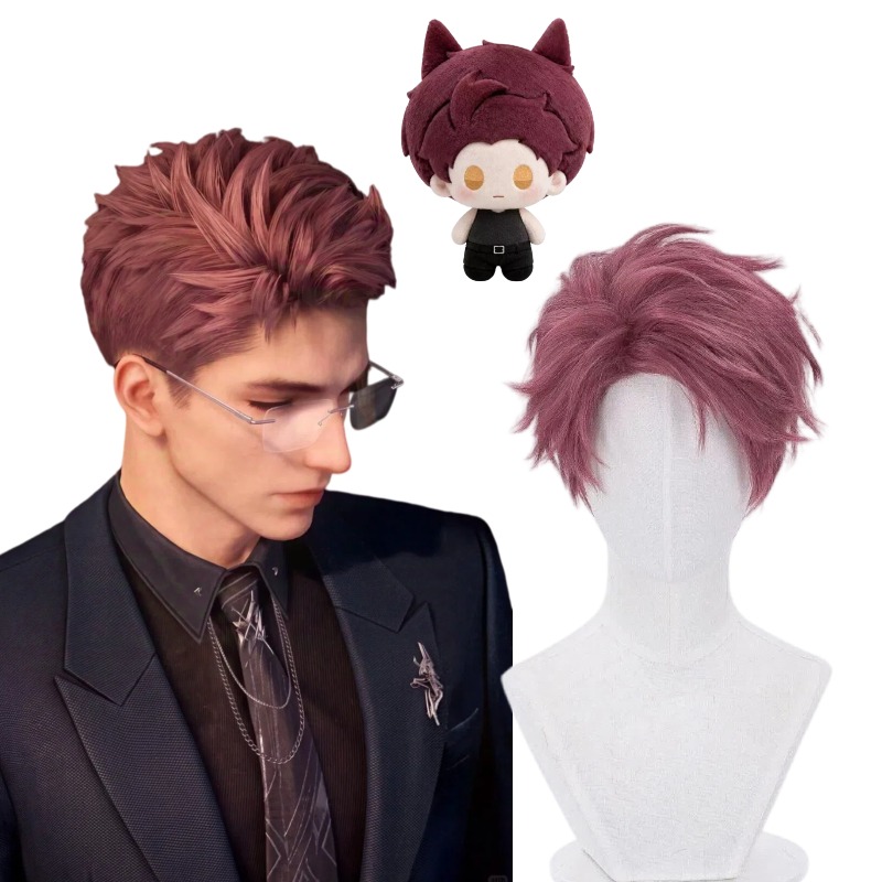 ヴァルコウィッグゲームラブアンドディープスペースコスプレ赤い - Men Accessories For Party のレビューと価格