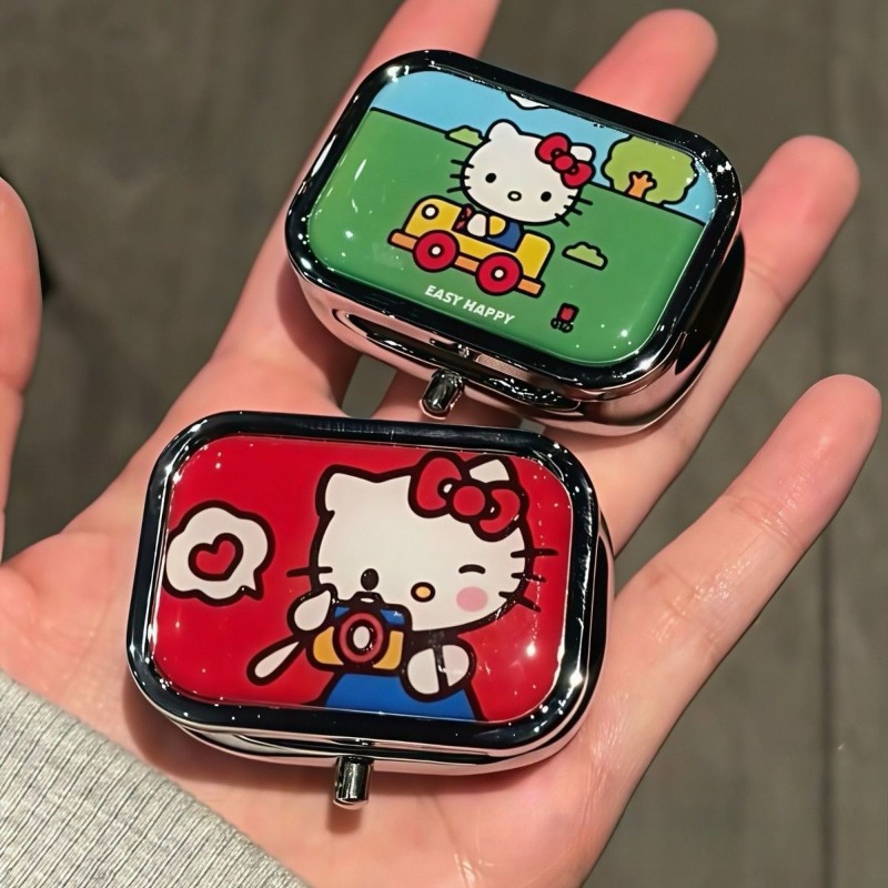 アニメサンリオハローキティ金属収納ボックスピルオーガナイザー - Men'S Accessories Drawer Organizer のレビューと価格
