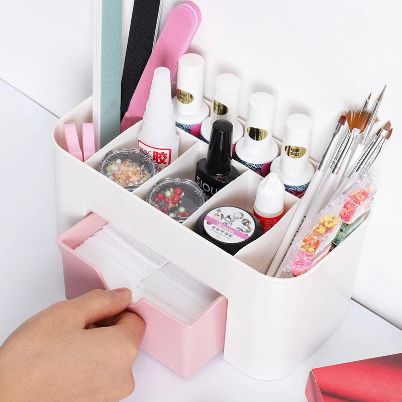 ネイルアートオーガナイザーデスクトップ引き出し化粧品収納ボッ - Men'S Accessories Drawer Organizer のレビューと価格