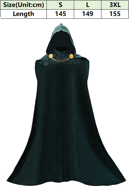 ドゥームコスプレ グリーンフード付きマント 首輪チェーンセッ - Men Accessories H&M のレビューと価格