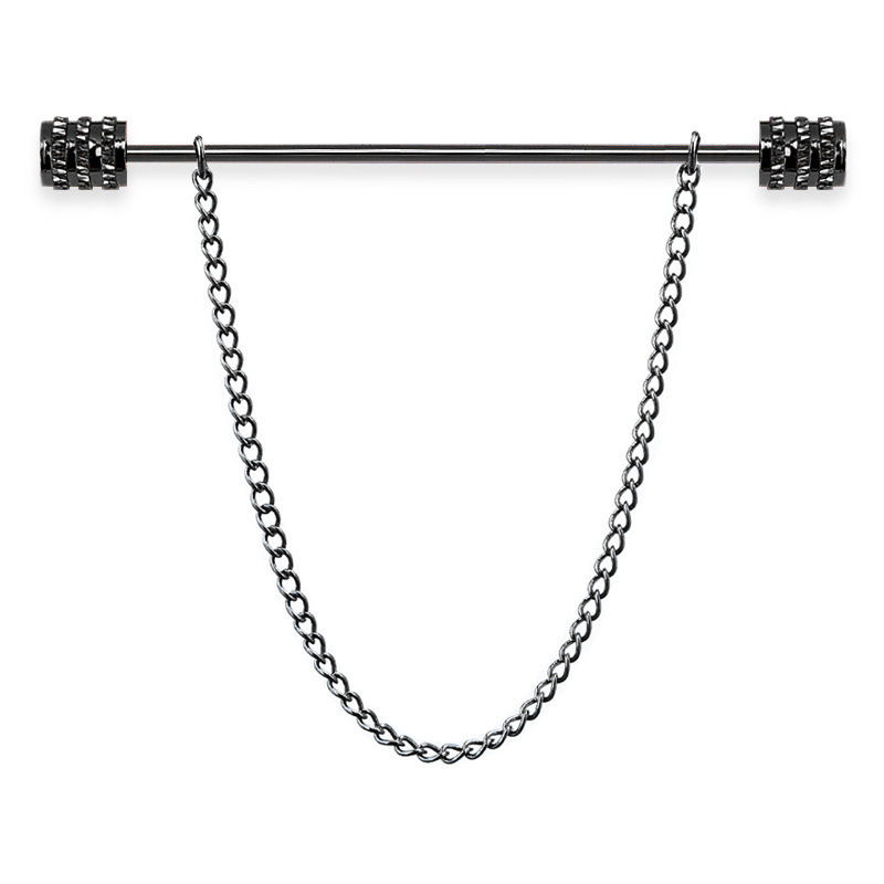 新しいメンズブローチシャツスタンドアップカラーピン固定クラス - Men'S Accessories And Jewelry のレビューと価格