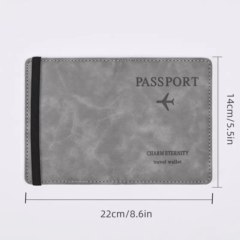 男性用PUレザーハンドキャリー財布、パスポート財布、名刺入れ - Passport Wallet Rfid のレビューと価格