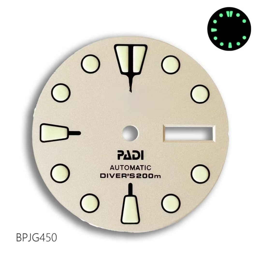 ホットセール中 28.5mm NH36 PADI Sロゴ文字 - Men Accessories Logo のレビューと価格